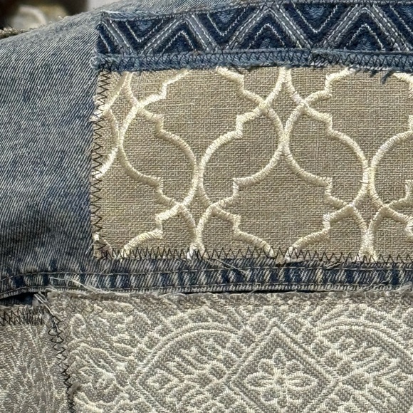 Patchwork Denim Jean Jacket - Picture 7 of 10